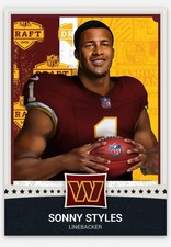 Sonny Styles Washington Commanders LB Trading Card Limited Edition NFL Art Sp