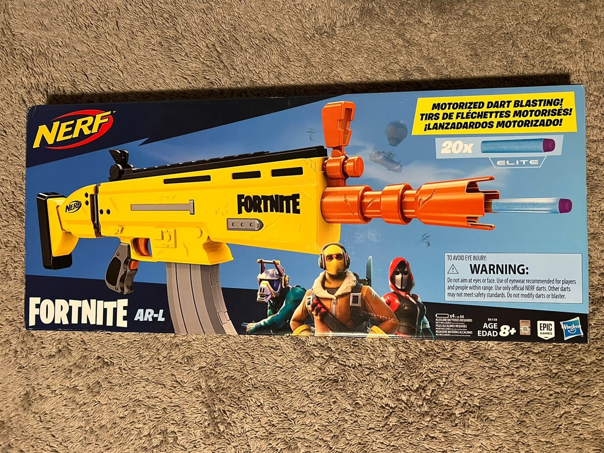 Fortnite NERF E6158 AR-L Elite Dart Blaster New Toy Hasbro Video