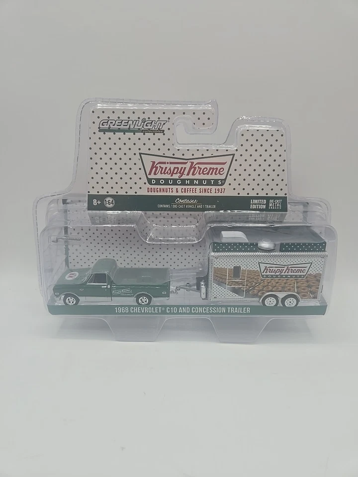 (2) Camión para carros deportivo/cerrado Greenlight Hitch & Tow Ram 1500 SRT y Krispy Kreme Foto 4 de 4