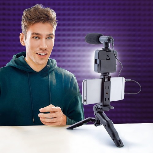 Studio Creator INF 033 Podcast and Vlogging Kit, Phone Holder, LED Light, Microp - 第 9/10 張圖片