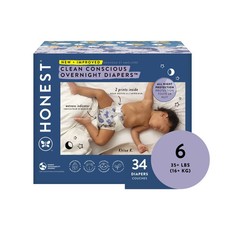 The Honest Company Clean Conscious Disposable Overnight Diapers Cozy Cloud