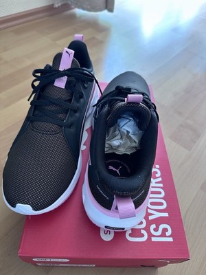 PUMA Softride Carson Sneaker Herren Sport-Schuhe Schwarz/Rosa Retro-Laufschuhe