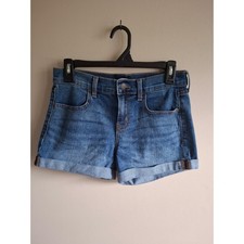 2/ 18 Jean Shorts - Old Navy Medium Wash Sz 2 Mid Rise Casual Western Cotton