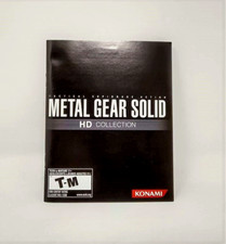 Metal Gear Solid HD Collection Instruction Booklet ONLY PS3