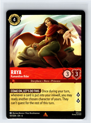 Raya - Kumandran Rider | Disney Lorcana Azurite Sea | 107/204 | NM | Rare
