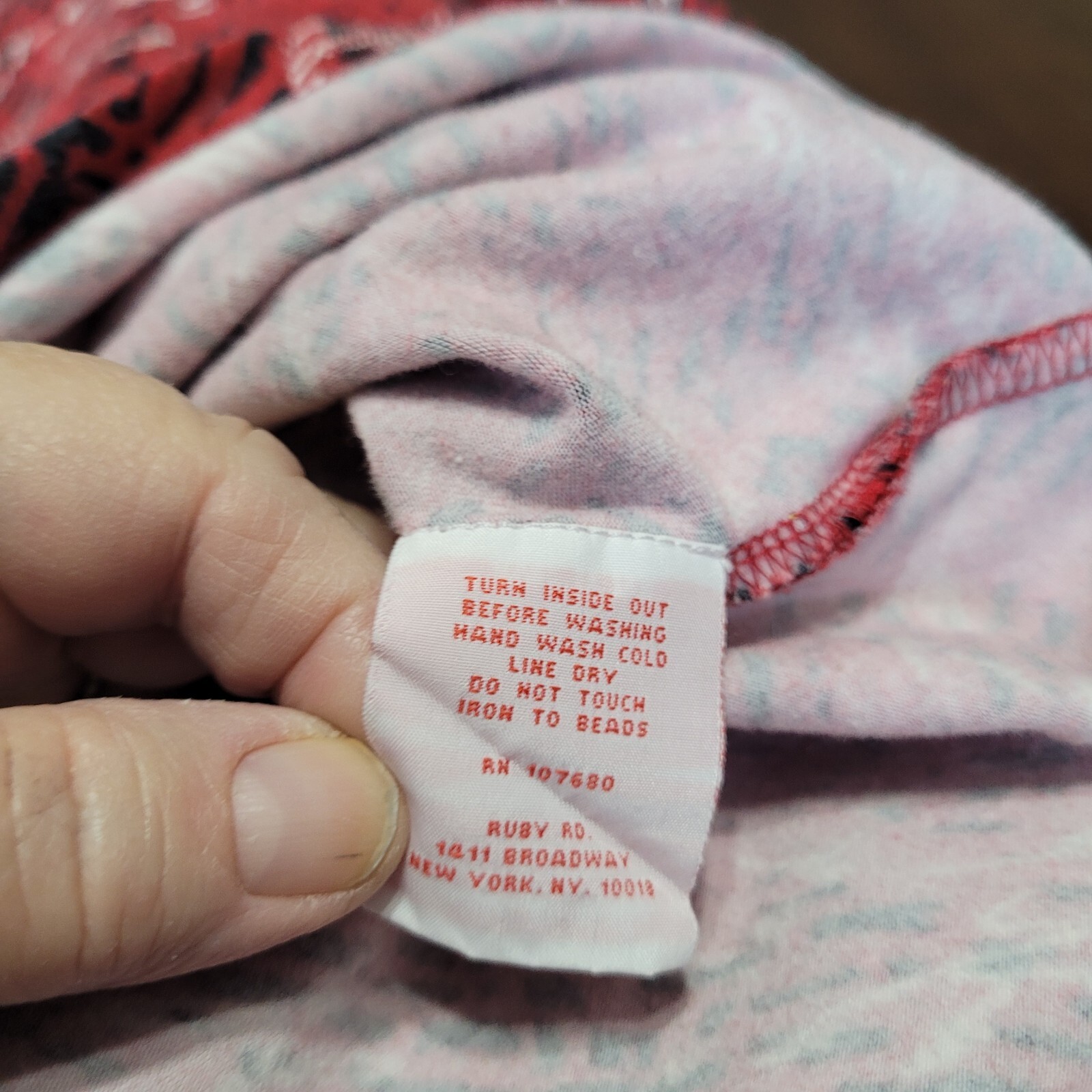 Womans Pullover Tunic Ruby Rd. Red Black and Whit… - image 5