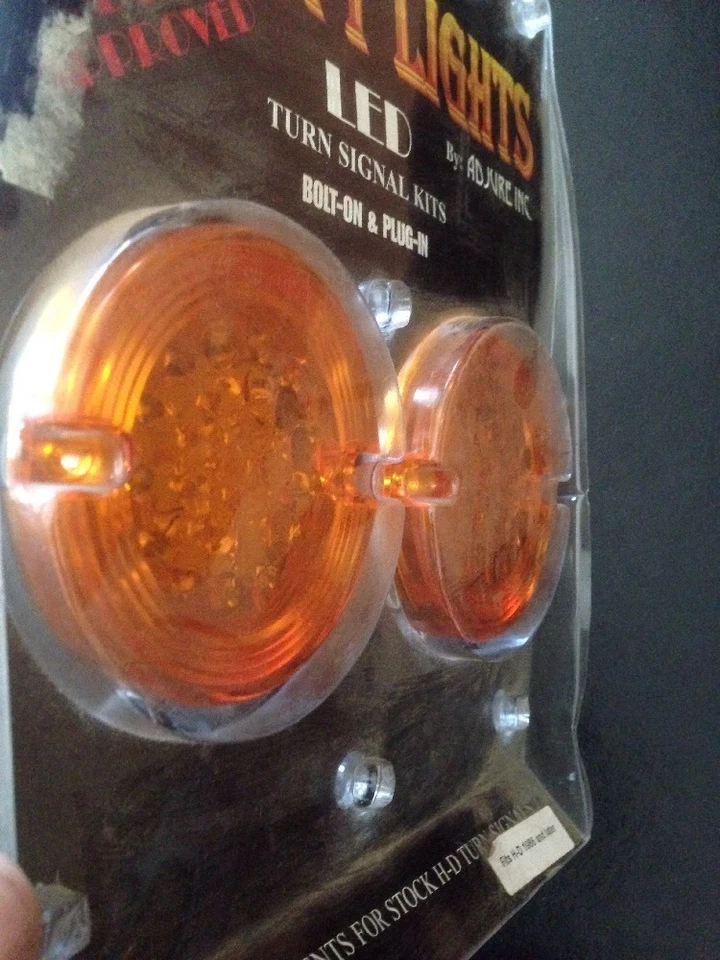 哈雷戴维森 led 转向信号镜头灯泡 fxr dyna softail Sportster 双灯丝 — 第 2/4 张图片