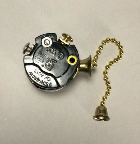 Nuevo enchufe interior de lámpara de cadena de encendido/apagado, E26, con cadena de latón de 5", #SO210i - Imagen 3 de 3