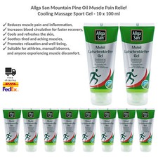 Allga San Mountain Pine Mobil Gel Sollievo Dolori Muscolari Massaggio Rinfrescante 100ml x 10