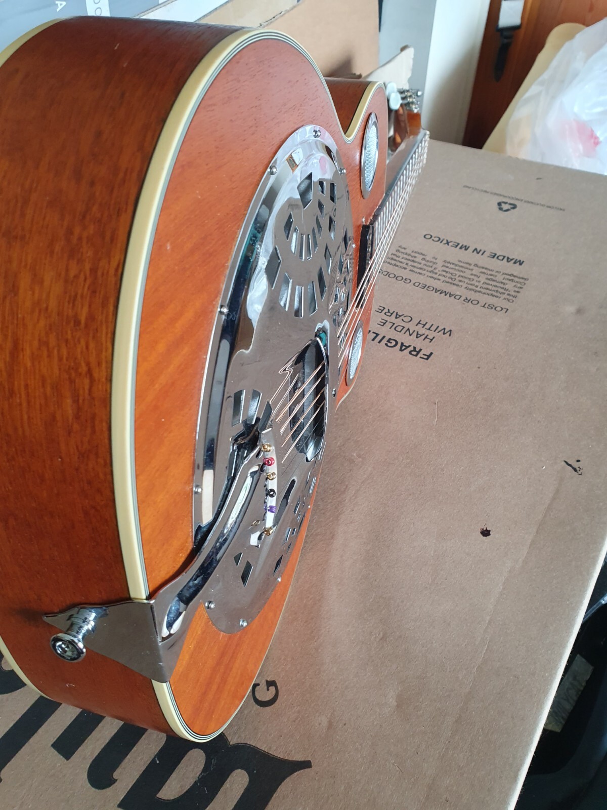 Epiphone Reso Dobro Slide Guitar w/pickup(Retirement Sale)Rare