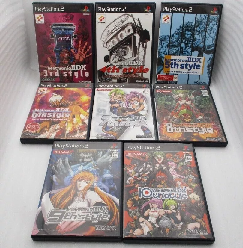 PS2 Beatmania IIDX 3rd 4th 5th 6th 7th 8th 9th 10th set Japan PlayStation 2