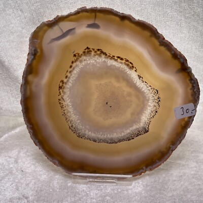 Achat Scheibe 11,4 cm x 11,9 cm Agate Slice Achatscheibe Agate
