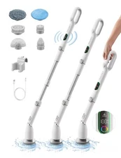 Electric Spin Scrubber Hs1 Pro Shower Scrubber With 2024 New Upgraded Voice Prom