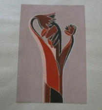 ARTHUR SHERMAN PAINTING ANTIQUE 1940'S CUBISM ART DECO MODERNIST EXPRESSIONISM