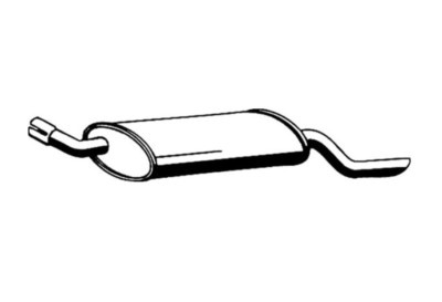 Asmet Exhaust End Pipe End Muffler for Opel Combo (71_) 1,2 1,4 1,7 D 93- New