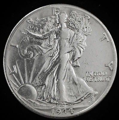 1944-d Walking Liberty Half.  Nice  A.U.  (Inventory B)