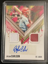2021 Panini Diamond Kings DK Material Sigs Dylan Carlson  Auto RC Cardinal