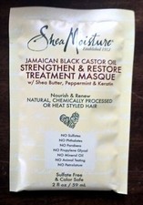 Shea Moisture Jamaican Black Castor Oil Strengthen Treatment Masque 2 oz Lot - 2