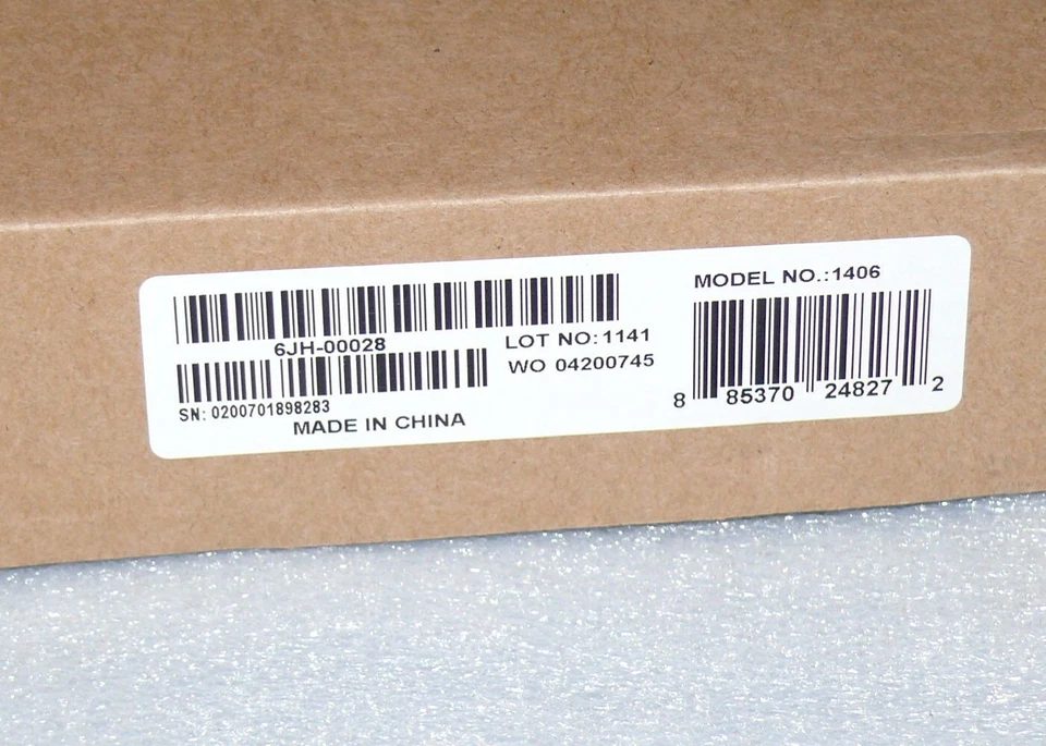 Microsoft 1406 PC Tastatur Kabelgebundene USB Desktop Computer 6JH-00028 Weiß - Bild 3 von 4