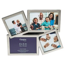 ACCENT Silver Plate Multi Aperture Picture Photo Frame 4 or 5 Apertures