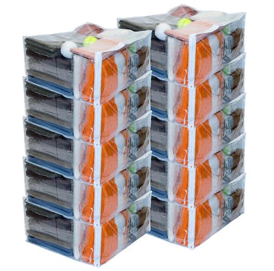 VINYLPAC 10-Pack Clear Vinyl Zippered Storage Bags 24 x 20 x 11 Inch