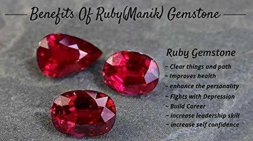 Deluxe Quality Natural 15.25 Ratti 14.23 Carat Natural Ruby Manik Ashtadhatu Sil - Image 2 of 2