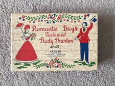 Vintage UNOPENED Lander Fifth Ave. New York "Romantic Days Perfumed Body Powder"