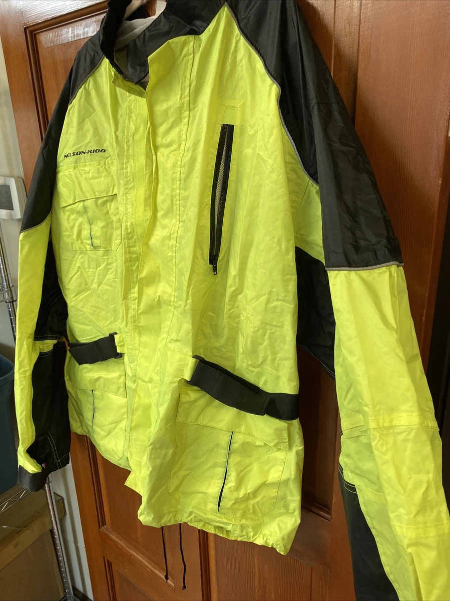 Nelson-Rigg AS-3000 Aston Rain Suit 2 Piece w/ Suspenders Yellow