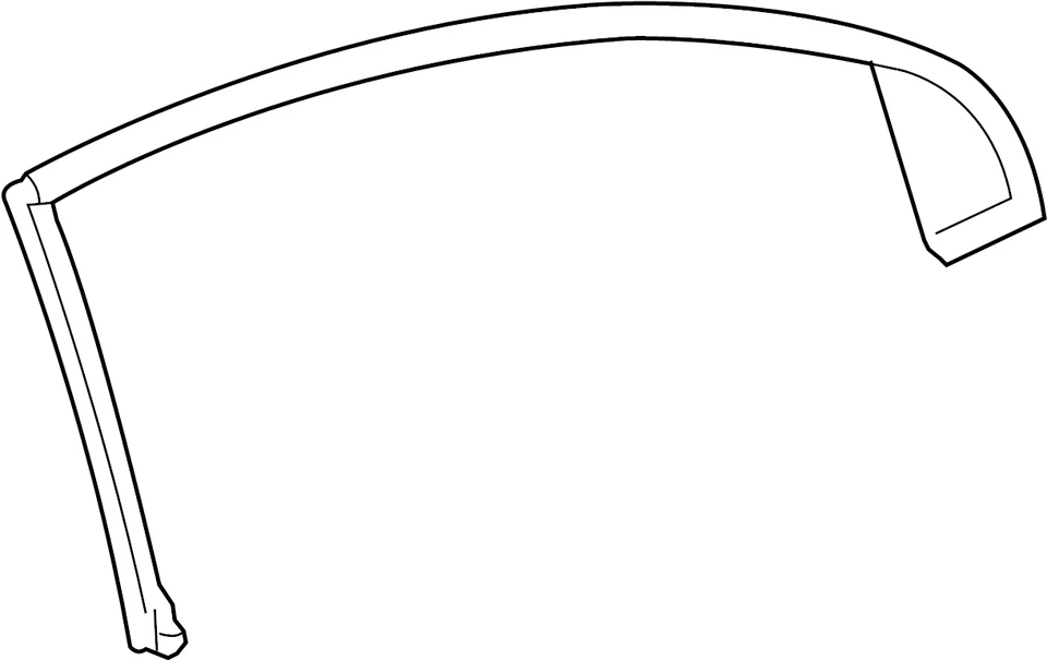 Moldura de ventana del conductor trasero Saturn Aura 2007-2009 OEM GM 25974547 Foto 3 de 4