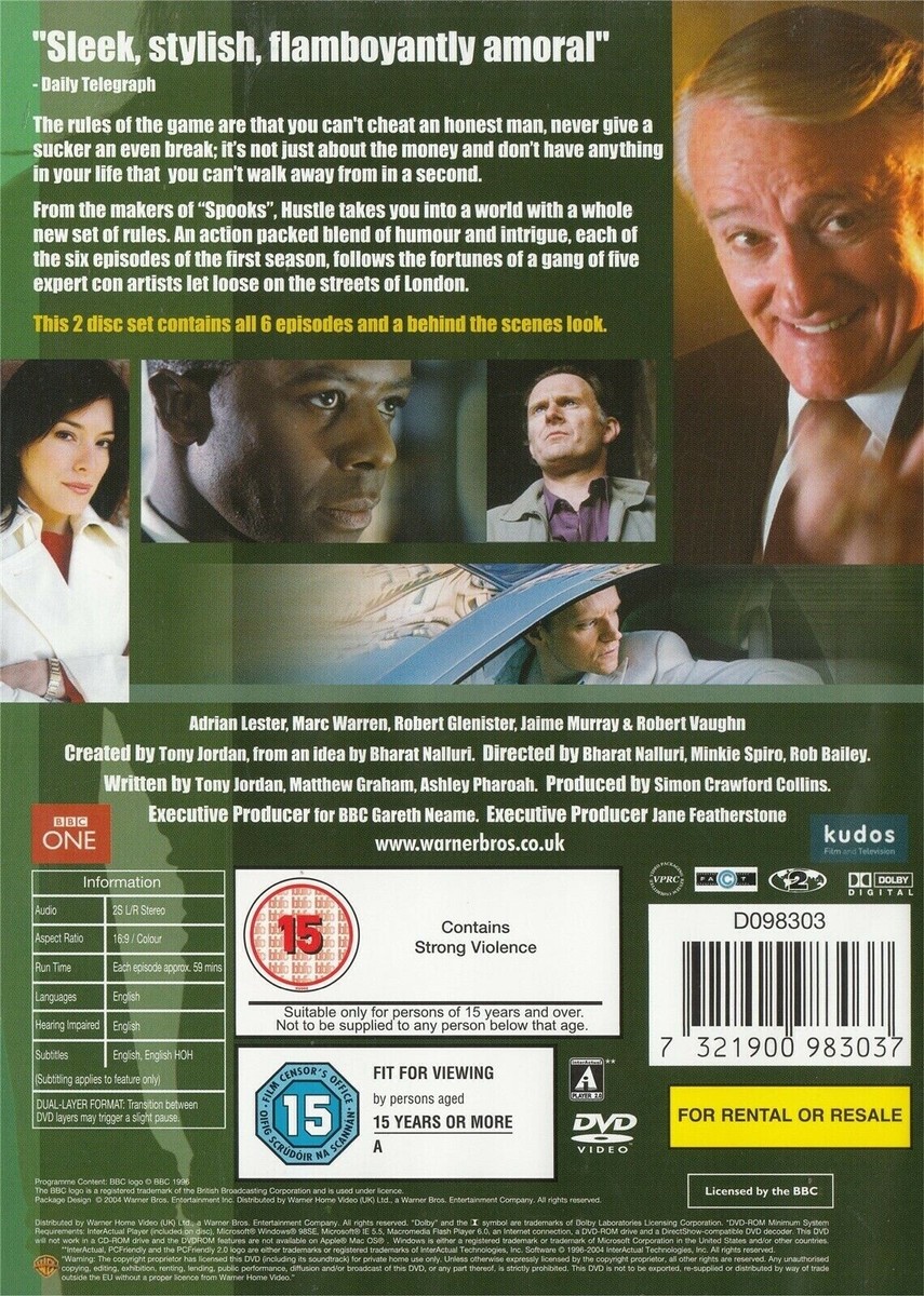 Hustle - Series 1 (Box Set) (DVD, 2005) for sale online