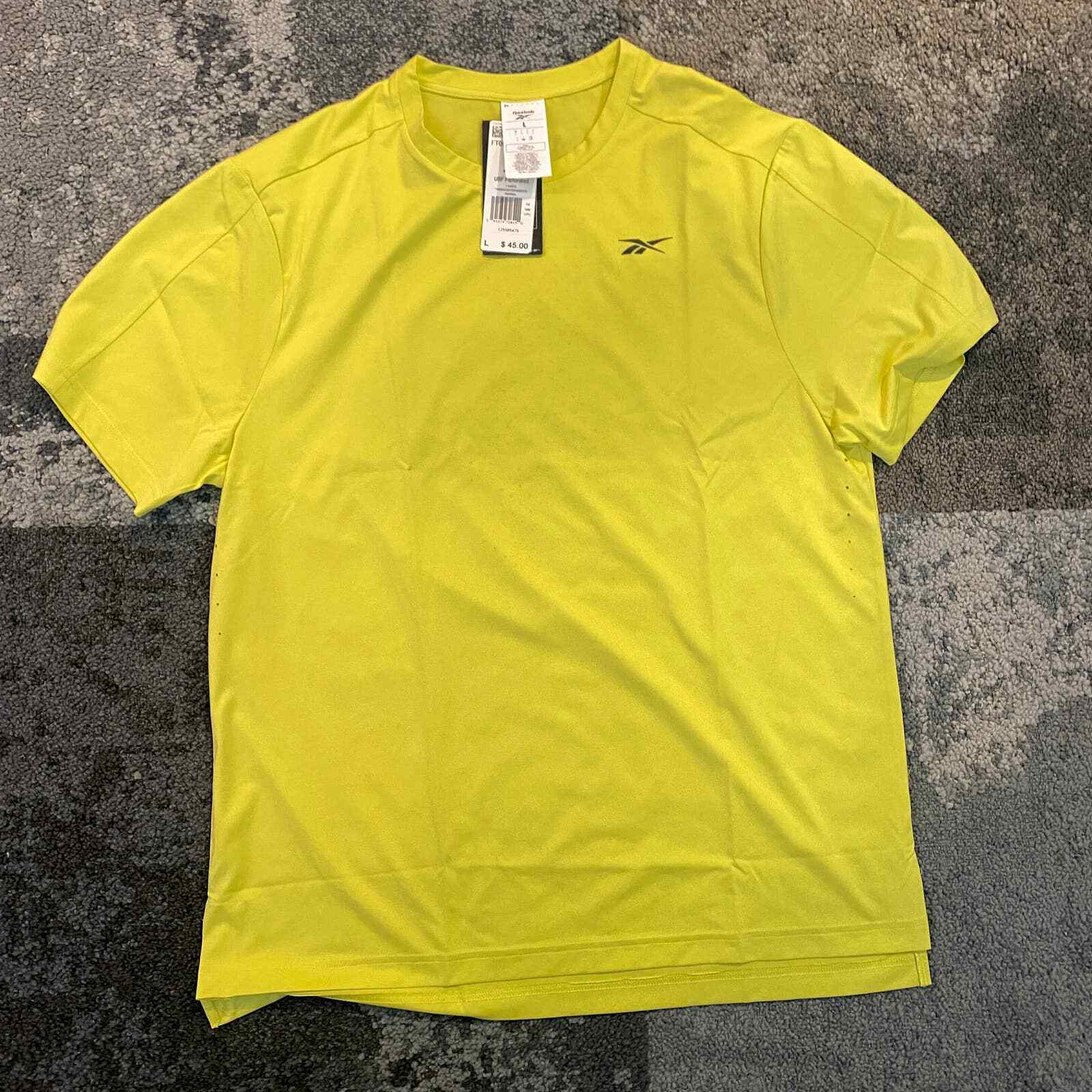 Reebok United By Fitness Perforated Shirt Activewear Tee NEW Men\u0026#039;s  LARGE FT0083 | eBay