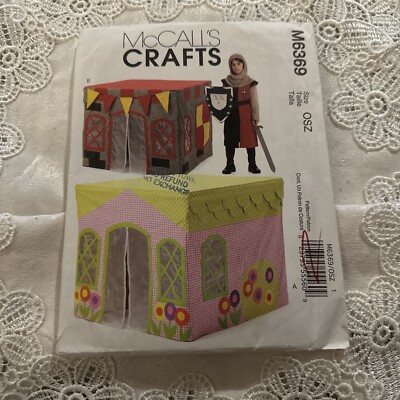 McCall's M6369 Child's Card Table Playhouse Castle UNCUT