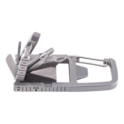 Herbertz Multi Tool Edelstahl 10 Funktionen Karabiner-Verschluss 55065