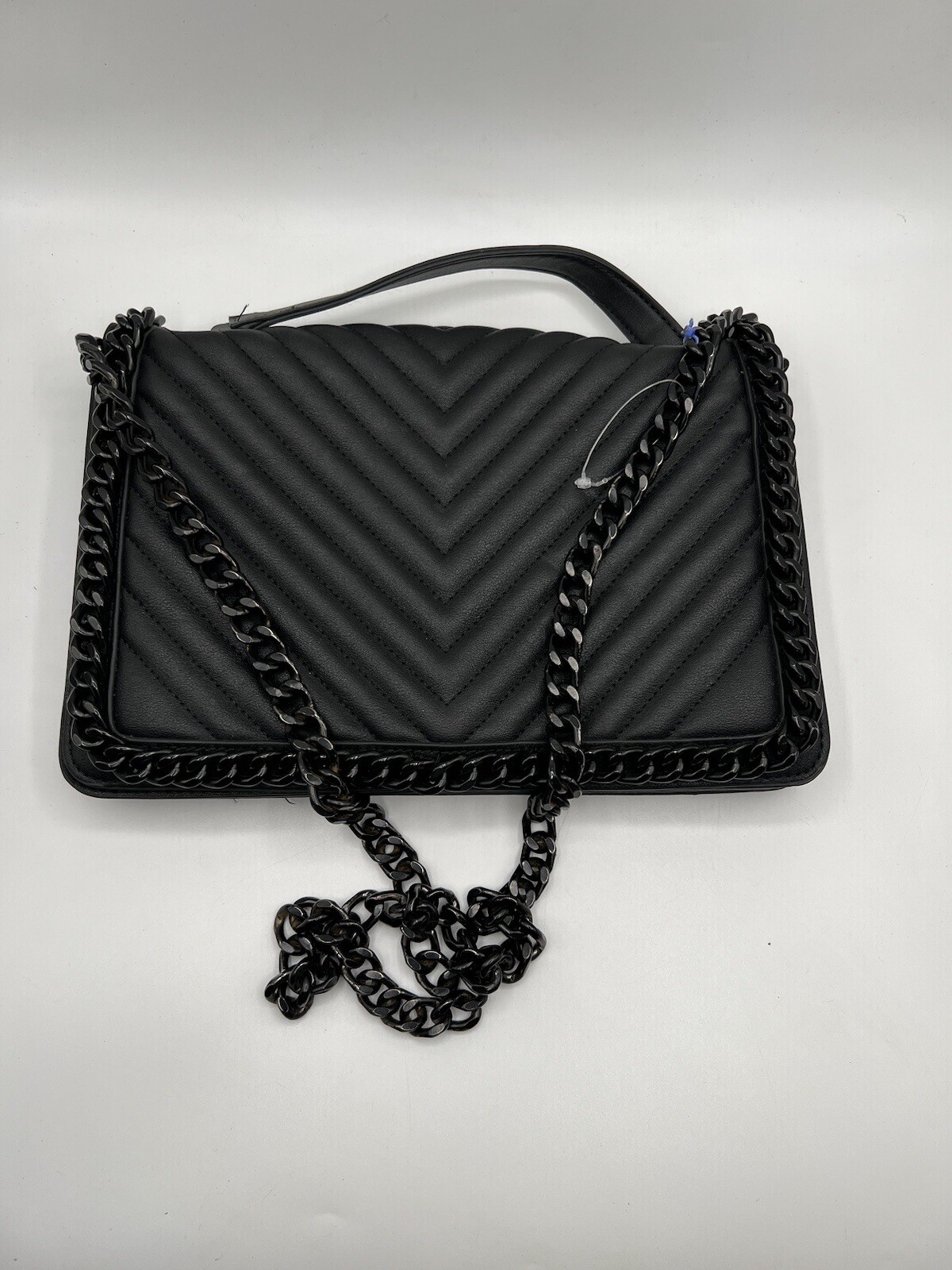 Aldo Womens Greenwald Black Quilted Chain Strap Crossbody Bag Size Small Used eBay
