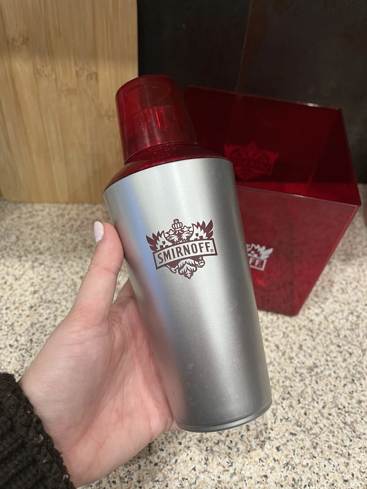 Smirnoff Cocktail Shaker And Plastic Red Smirnoff Ice Bucket - Image 2 of 4