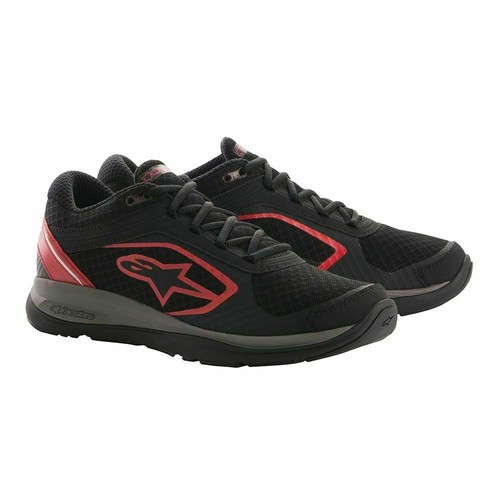 Alpinestars Casual Trainers - Alloy Running Shoes Black / Red Light Weight - Picture 3 of 4
