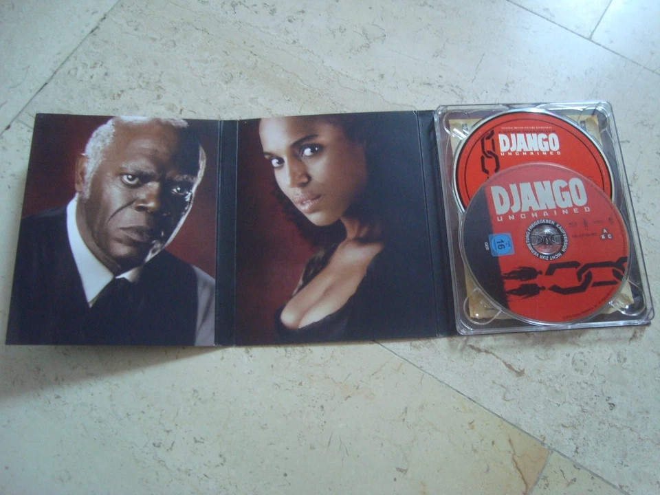 DJANGO UNCHAINED *rare* Blu-ray + CD SOUNDTRACK ltd. DIGIPAK Tarantino SLIPCOVER - Image 3 of 4