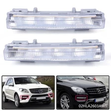 2X Fit For Mercedes Benz W166 ML350 X204 LED Daytime Running Light Fog Lamp U
