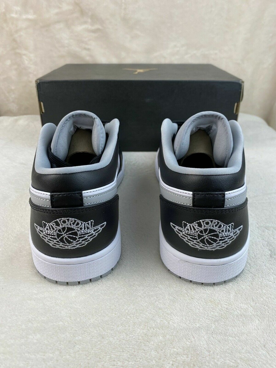 Nike Air Jordan 1 Low Shadow Light Smoke Grey Toe 553558-039 Men's