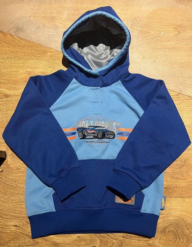 VINTAGE 2002 MATTEL HOT WHEELS CHILDREN KIDS BOYS HOODIE JACKET SIZE 6 YEARS OLD - Picture 3 of 7