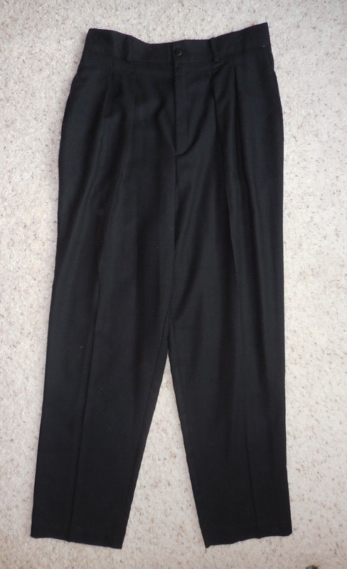 MJ  Carrol Black Pants 12  Pleated  Vintage Women