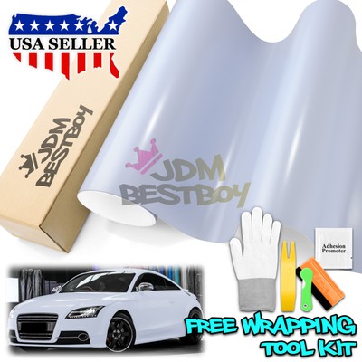 Premium Satin Cloudy Blue Matte Flat Vinyl Wrap Sticker Decal Film Bubble Free