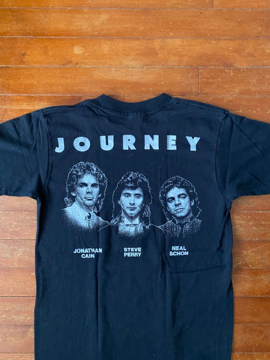 JOURNEY VINTAGE RAISED ON RADIO T-SHIRT ORIGINAL 1986 PROMO STEVE