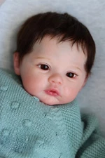Lifelike Smiling Reborn Baby Dolls 19" Full Body Vinyl Girl Chubby Real Life Toy