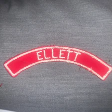 Ellett Red and White Boy Scout Community Half Strip