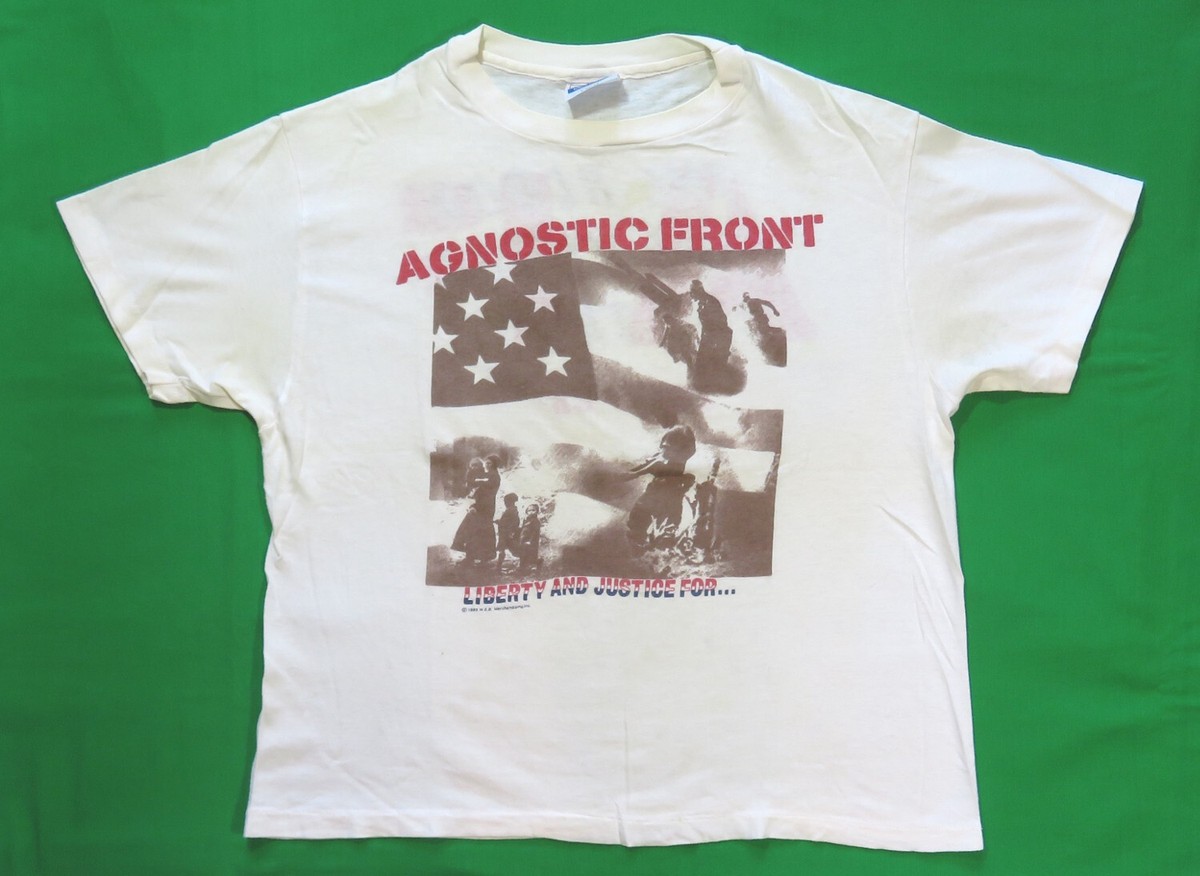 Agnostic Front Vintage T Shirt 1988 Justice Tour NYHC