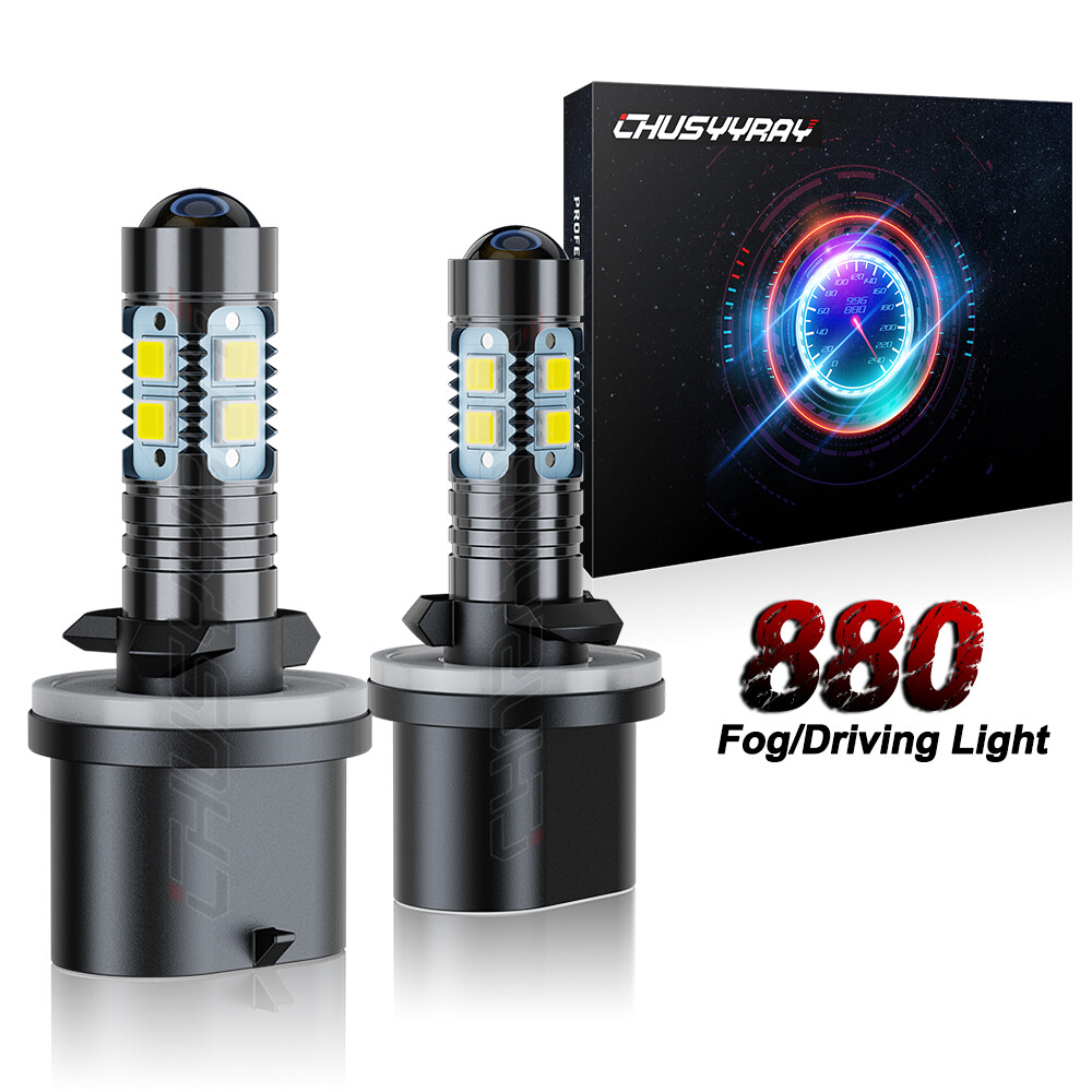 For Dodge RAM 1500 2500 3500 1994-2001 880 6000K White LED Fog Light Bulbs 2pcs