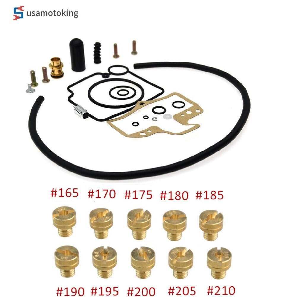 Carb Carburetor Main Jets Rebuild Kit For Mikuni HSR42/45/48 Smoothbore