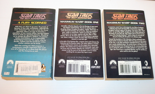 Lot of 17 Vintage STAR TREK Paperback Books, VOYAGER, NEXT GENERATION, plus... - Foto 3 di 16
