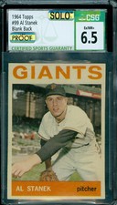 1964 TOPPS LOA # 99 AL STANEK PROOF CSG 6.5 MAC SOLO FINEST GRADE $150 CARD *